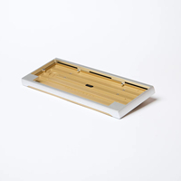 Usinage CNC personnalisé en alliage de cuivre et d'aluminium, polissage pour clavier mécanique avec base multicolore pour l'usinage et la 3D
