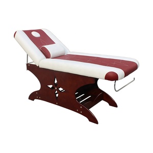 Moderna Regolabile in Altezza Mobile Professionale di Terapia Fisica Portatile Thai Legno Spa di Bellezza Del Viso Lettino Da Massaggio Letto per la Vendita - Product Image 3