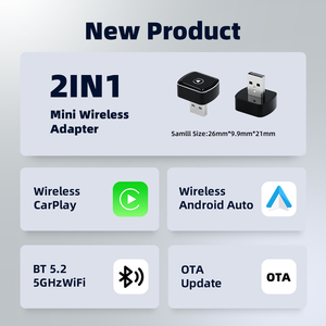Xe <span class=keywords><strong>Android</strong></span> <span class=keywords><strong>USB</strong></span> không dây Carplay <span class=keywords><strong>adapter</strong></span>, mini nhỏ không dây Carplay <span class=keywords><strong>Adapter</strong></span> với dây tự động ai hộp, kết nối xe - Product Image 2