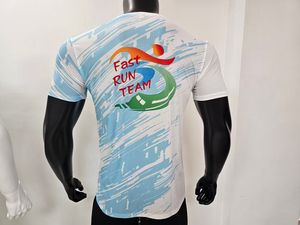 T-Shirt sportiva sportiva da ginnastica ad asciugatura rapida <span class=keywords><strong>per</strong></span> uomini O collo in poliestere Sport Club Fitness maglia sublimazione T-Shirt - Product Image 5