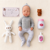 Poupée Reborn en silicone souple corps entier, corps solide, poupée réaliste faite à la main, compagnon éducatif pour enfants