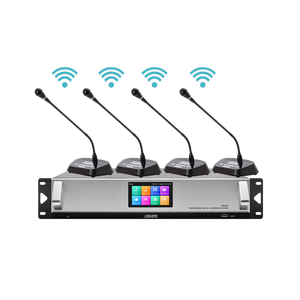 Microfono per sala riunioni del sistema di conferenza Wireless Desktop Wifi 5G per presidente e delegati con funzione di voto - Product Image 2