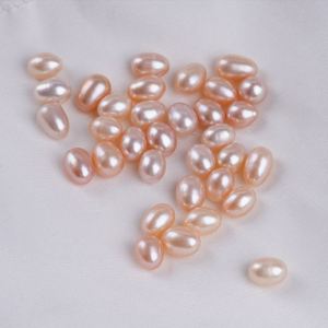 Perle di Riso Naturali Sfuse all'Ingrosso a Basso Prezzo 6-7mm, Perle Sciolte a Forma di Riso per Creazione di Gioielli - Product Image 2