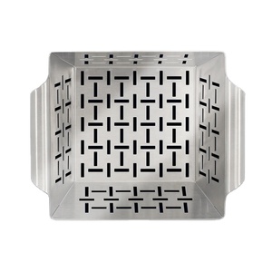 Nueva Tendencia: Parrilla de Carbón Perforada con Orificios de Aire, Cesta para Asar con Dos Asas, Resistente al Calor y Antiadherente - Product Image 2