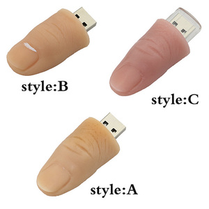Divertente <span class=keywords><strong>chiavetta</strong></span> <span class=keywords><strong>USB</strong></span> a forma di dito da cartone animato 4GB 8GB 16GB - Product Image 3