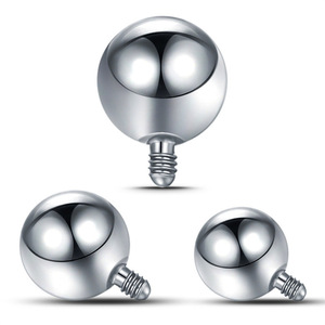 Pièces de rechange pour piercing de cartilage d'oreille en acier inoxydable, à vis sphérique, pour usage dentaire externe, accessoire unisexe - Product Image 1