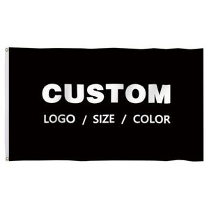 Banderas Personalizadas Negras de Tela Premium de Buena Calidad al por Mayor de Fábrica - Product Image 6