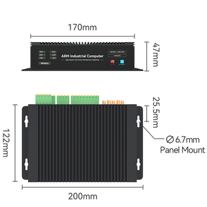 คอมพิวเตอร์ฝังตัว 4 คอร์ DDR4 MSATA GPIO MINIPCIE 2 LAN 1 COM ไร้พัดลม อุตสาหกรรม มินิพีซี - Product Image 6