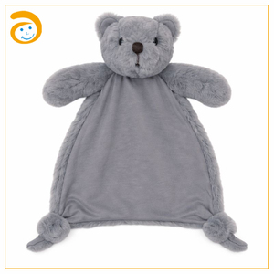Simpatico Orsacchiotto di Peluche con Copertina di Sicurezza |   Giocattolo Morbido per Neonati |   Regalo Perfetto per Baby Shower e Neonati - Product Image 3