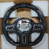 Volant en carbone forgé avec palette magnétique et LED pour BMW G11 G20 G21 G22 G30 G31 G32 M2 G87 M3 G80 G81 M4 G82 G42 G05 G06