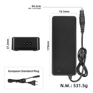 Cargador Ulip de 53.6V 54.6V 2A con Enchufe Europeo para MI 4 Pro Plus 4 Pro Max G3 F3 GT3 ZT3, Adaptador de Corriente para Patinete Eléctrico - Product Image 2