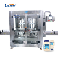 Ligne de remplissage cosmétique automatique intelligente à 6 buses pour shampoing, lotion, bouteilles et pots, avec système de capsulage et d'étiquetage
