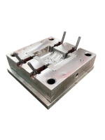 Fabrication OEM sur mesure de pièces en métal moulé, service de moulage par injection plastique ABS, moulage de luxe noir de marque FST, MOQ 1000 pièces, durée de vie du moule
