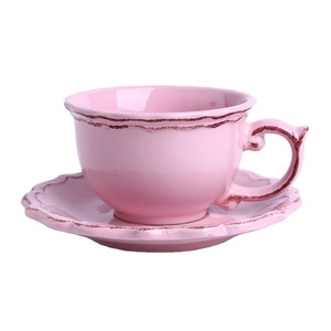 Set di Tazze da Caffè in Ceramica Europea con Piattino, Tazza per Cappuccino <span class=keywords><strong>e</strong></span> Latte, Design Elegante <span class=keywords><strong>e</strong></span> Spesso - Product Image 1