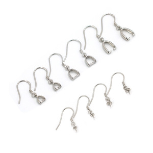 Boucles <span class=keywords><strong>d</strong></span>'oreilles <span class=keywords><strong>en</strong></span> <span class=keywords><strong>argent</strong></span> Sterling 925, vente <span class=keywords><strong>en</strong></span> gros, 50 pièces, crochets <span class=keywords><strong>pour</strong></span> bricolage de bijoux - Product Image 4