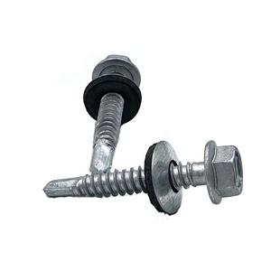 Grey Ruspert Steel Roofing Screws with <b>Rubber</b> <b>Washer</b> Metric & Inch Sizes - Product Image 5