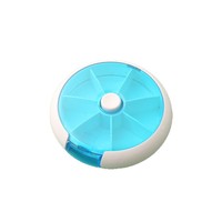 Boîte à pilules pratique de style japonais en forme de mini trompette, boîte de rangement pour comprimés à 7 compartiments, grande capacité, scellée pour 7 jours de la semaine