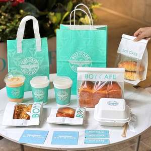 Sac en papier kraft personnalisé avec logo pour boulangerie, restauration rapide, livraison de repas, emballage alimentaire pour pain - Product Image 6