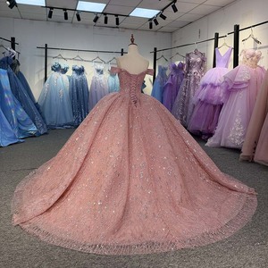6995 Stunning Sequined Pearls Quinceanera Gown Sweetheart Ball Gown Women Dress Pearls Evening Dress Formal - Product Image 3