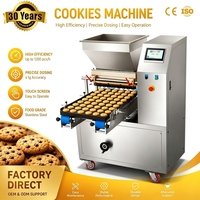 Ligne de production automatique de biscuits moelleux et croustillants, machine de découpe rotative commerciale avec moule de différentes formes