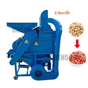 땅콩 오픈 스킨 토스넛 땅콩 껍질 제거 탈곡기 및 필러 기계 필리핀 1000kg/h