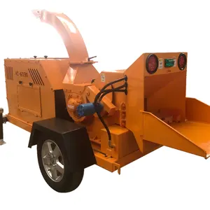 Mesin Diesel 32hp Bertenaga Mobile Tree Branch Mesin Chipper Kayu Harga Mesin Penghancur