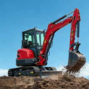 Excavator Mini 3 Ton, Excavator 1 Ton, Excavator 2 Ton, Excavator Mini Cina 3,5 Ton, Mesin Excavator 3,5 Ton dengan Pilihan Mesin - Product Image 1