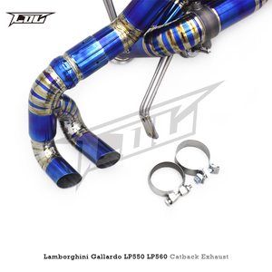 Tubos de <span class=keywords><strong>Escape</strong></span> Catback de Titanio OBM para <span class=keywords><strong>Lamborghini</strong></span> Gallardo 5.2 LP550/LP560/LP570 2008-2016, Sistema de <span class=keywords><strong>Escape</strong></span> Deportivo con Válvulas - Product Image 3