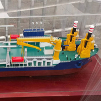 Maquette de navire de travail offshore sur mesure pour exposition commerciale