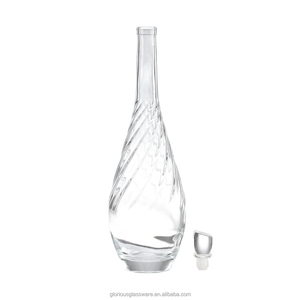 Botella de Licor Vacía de 1000 ml con Forma de <span class=keywords><strong>Calavera</strong></span>, de Vidrio <span class=keywords><strong>Azul</strong></span> Vintage, para Vino, <span class=keywords><strong>Vodka</strong></span>, Whisky, Brandy, Ginebra, Ron, Tequila, con Corcho - Product Image 4