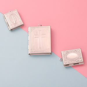 Фотоальбом из нержавеющей стали 316L кулон овальное сердце квадратный альбом медальон персонализированный гравированный логотип аксессуары ожерелье - Product Image 6