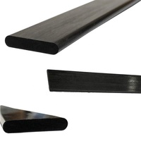 Korte koolstofvezelstrip, versterkte strip, dropbar, vlakke aero roll bar, unidirectioneel pultruded koolstofvezel vlakke CFRP strip