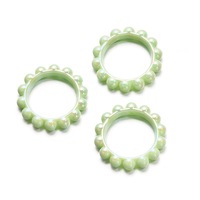 Perles rondes en acrylique marbré de haute qualité, résistantes aux rayures UV, motif melon amer, pour la création de bijoux DIY