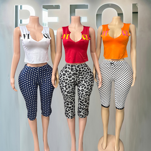 Ensemble deux pièces pour femmes PEEQI, mode été Y2K, débardeur à découpes, short à pois, streetwear pour femmes - Product Image 3