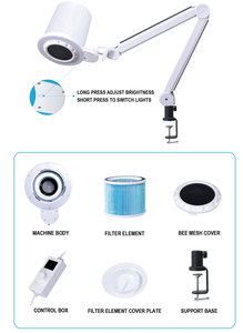 80W Electric Power Nail Art Concrete Grinder Vacuum Dust Extractor Manicure Vacuum Dust Collector with EU US Plugs for Salon Use - Product Image 6