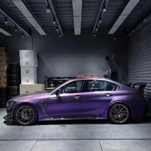 Siêu Matte Pinot Noir Tím Hot Bán Pet PVC Vinyl Bọc Phim Tự Dính Vinyl Xe Dán Màu Thay Đổi Ppf - Product Image 3