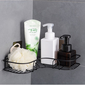 Triangular <b>Corner</b> <b>Shelf</b> Wall Mounted Storage Rack Without Drilling For Kitchen And Bathroom - Product Image 3