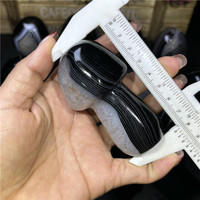 Vente en gros de champignons en cristal naturel champignons en onyx noir de haute qualité pour la décoration de guérison