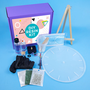 Nhựa Epoxy kit bao gồm sắc tố màu Silicone khuôn mẫu cho đồng hồ làm nhựa Epoxy Starter Kit cho người mới bắt đầu người lớn hoàn thành - Product Image 1