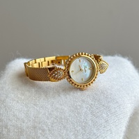 Pabrik Jam Tangan Shigaodi Scottie9609B Dial Kecil Baru Berbahan Mutiara untuk Remaja, Fashion Quartz Pointer, Tali Akrilik, Tahan Air 30M
