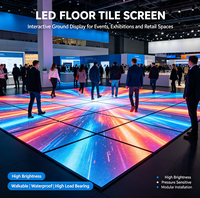 Écran LED de piste de danse 4K étanche, couleur intégrale, facile à assembler, Adobe RGB 90%, lisible en plein soleil, garantie 2 ans, sol mobile