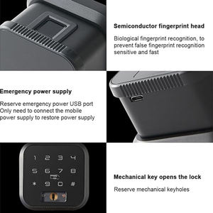 ลูกบิดยุโรประบบดิจิทัลแอปเพล็ตที่ล็อคประตูอัจฉริยะระบบไวไฟอิเล็กทรอนิกส์ - Product Image 2