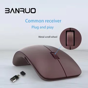 2.4 Ghz clic silenziosi senza fili Mouse per Computer portatile ergonomico cordonalità muta Mouse senza fili per PC portatile Smartphone - Product Image 5