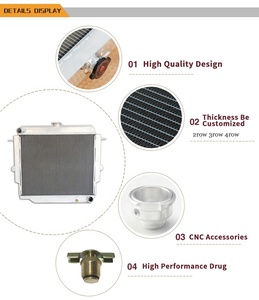 Nhôm tản nhiệt cho Toyota Landcruiser <span class=keywords><strong>70</strong></span> <span class=keywords><strong>Series</strong></span> fj70 fj73 fj75 4.0L Xăng nước tan-phụ tùng ô tô - Product Image 6