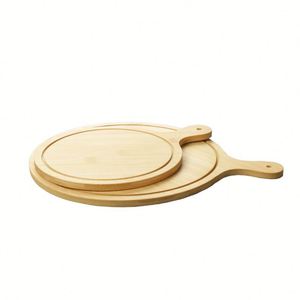 Tabla de Cortar de Madera de Bambú de Alta Calidad con Logotipo Personalizado Grabado, 2.0 cm de Grosor, para Cocina, Pan, Frutas, Pizza - Product Image 3
