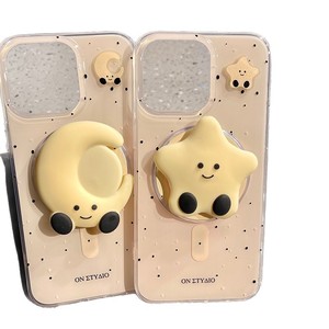 เคสโทรศัพท์แม่เหล็ก Onetyaio Star สำหรับ iPhone 15 Pro Max แบบซิลิโคนปิดรอบตัว พร้อมขาตั้ง Pop Socket ลายการ์ตูน - Product Image 5