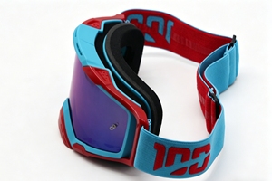 <span class=keywords><strong>Gafas</strong></span> de <span class=keywords><strong>Motocross</strong></span> OEM Azules y Rojas, Montura de TPU de Alta Calidad, Lentes Espejadas, Correa Ajustable, Protección UV para Deportes - Product Image 3