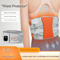 Coussinets chauffants lombaires USB Coussin chauffant pour le dos Massage par vibration pour le soulagement de la douleur au bas du dos Ceinture chauffante Support de taille chaud