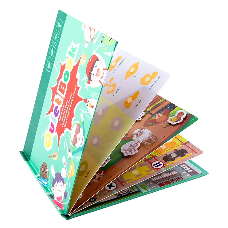 Personalizado impresión de libros fácil inglés libro de historia cubierta suave de arte a todo Color los niños libro para la escuela de los niños