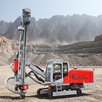 Pompe intégrée B8 pour foreuse hydraulique diesel sur chenilles DTH |   Machine de forage de trous de dynamitage de surface 110-165 mm, profondeur 32 m pour l'exploitation minière